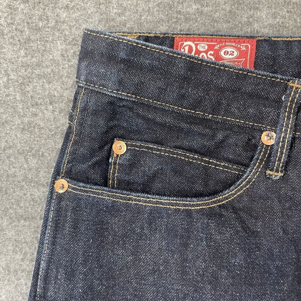 FREENOTE The Rios Selvedge Denim Slim Straight Premium Denim Jeans 32 Cropped